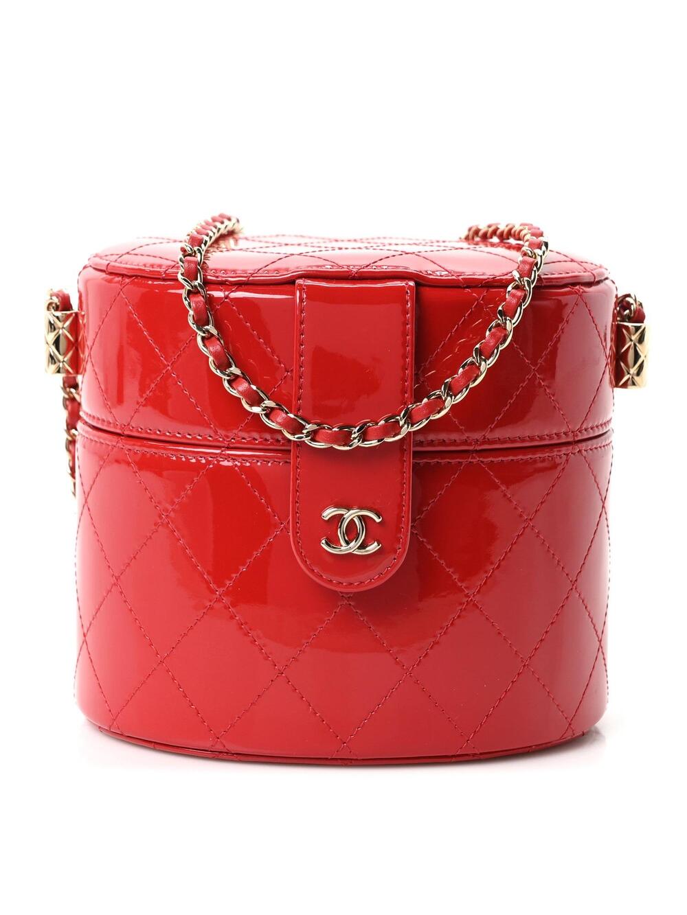 Chanel Patent Quilted Small Round #320040C19B